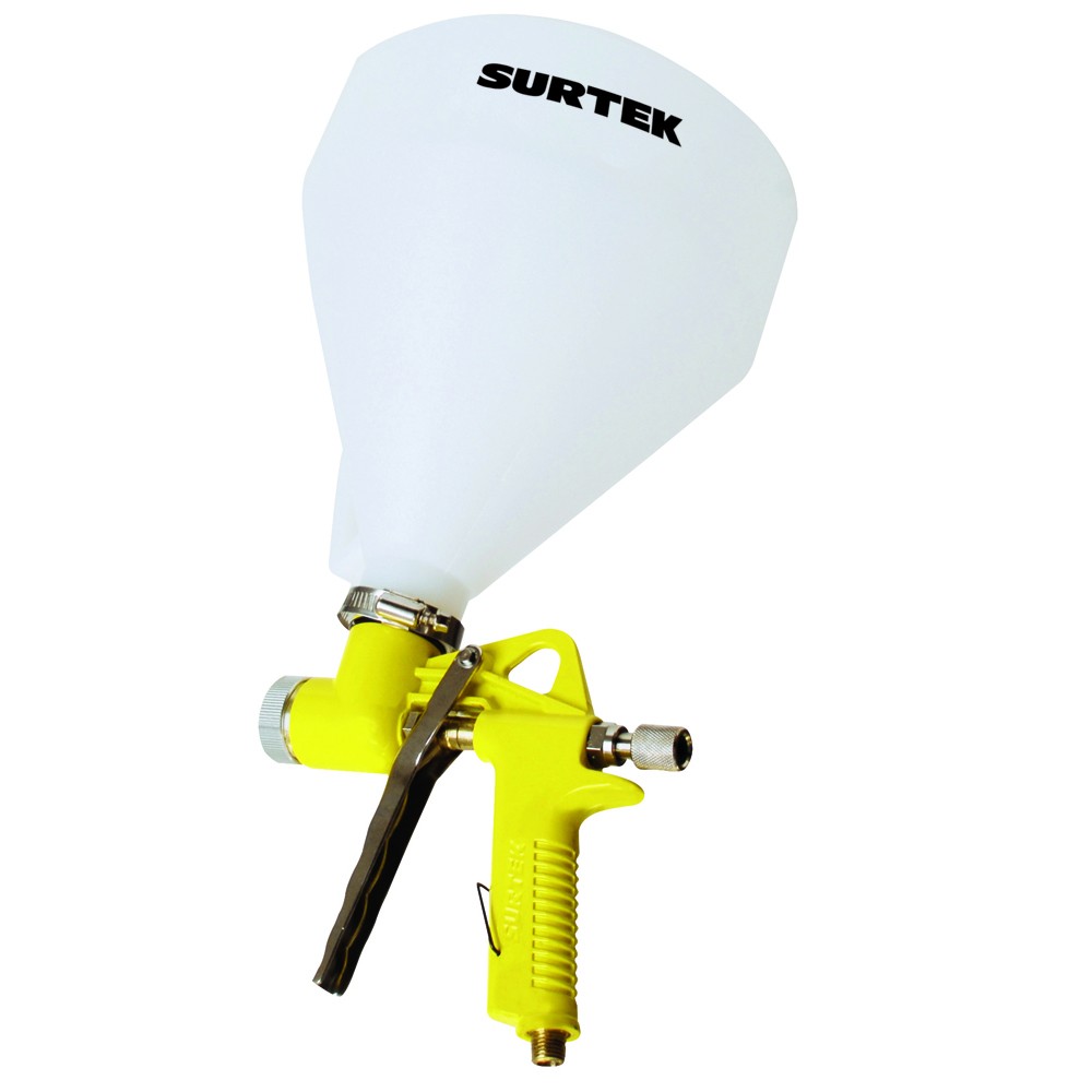 Pistola para pintar texturizados con alimentacion de gravedad, capacidad 5000 ml, 72 PSI