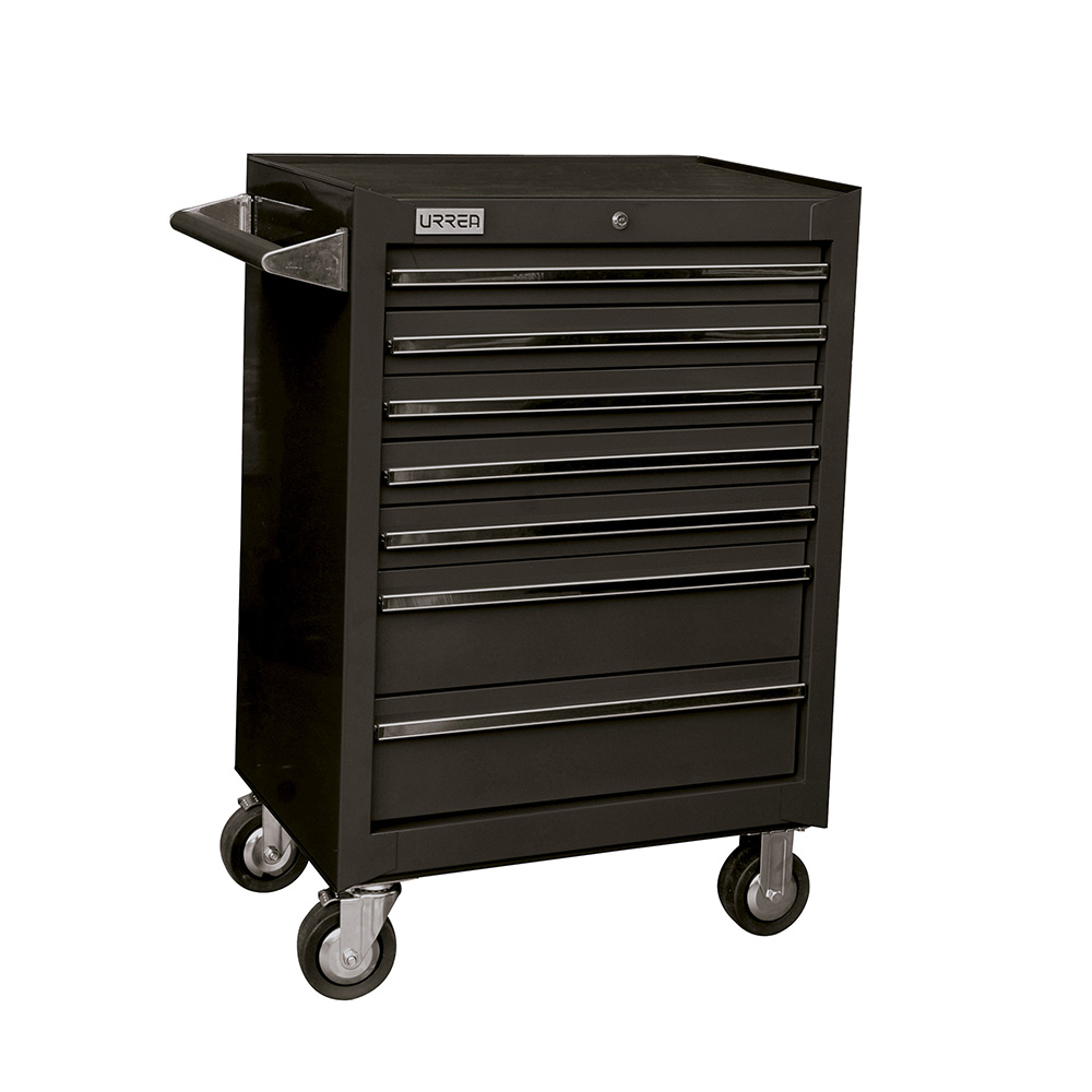 Gabinete móvil 7 gavetas color negro serie X 27"