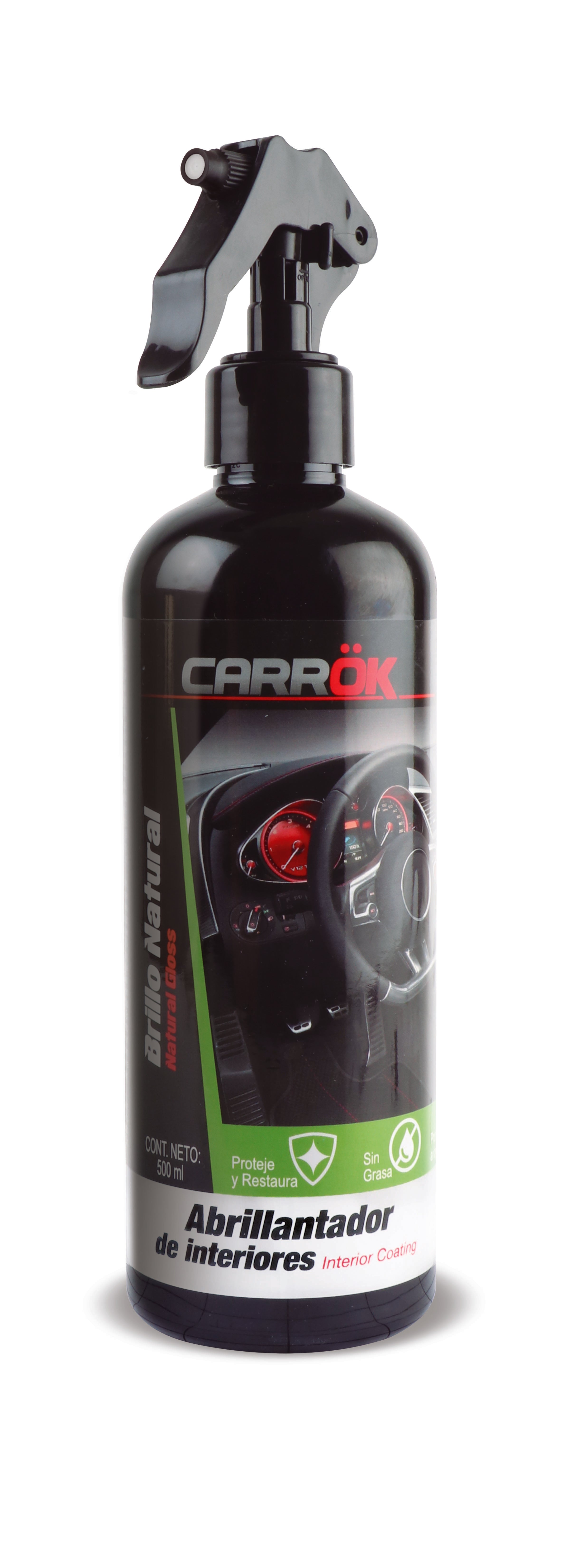 Abrillantador, Protector y Restaurador de Interiores CARROK - 500ml