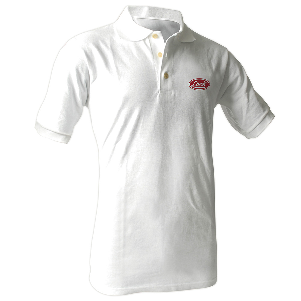 Playera tipo polo para caballero, color blanco talla M