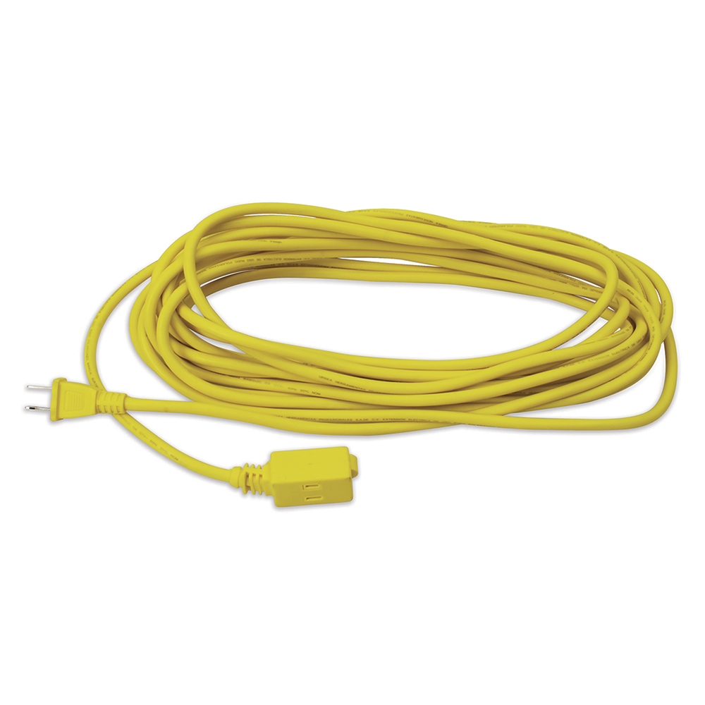 Extensión eléctrica uso rudo polarizada color amarillo, 10 m