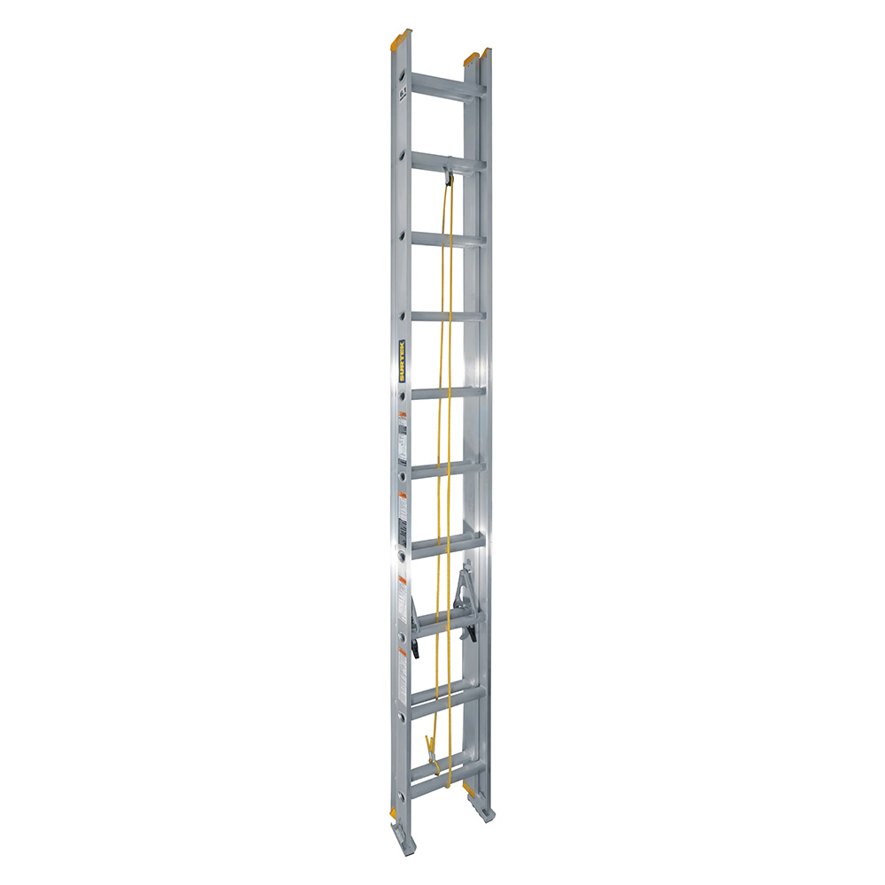 Escalera de extensión tipo III de aluminio con 20 peldaños