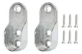 Brida Ovalada para Pared, par