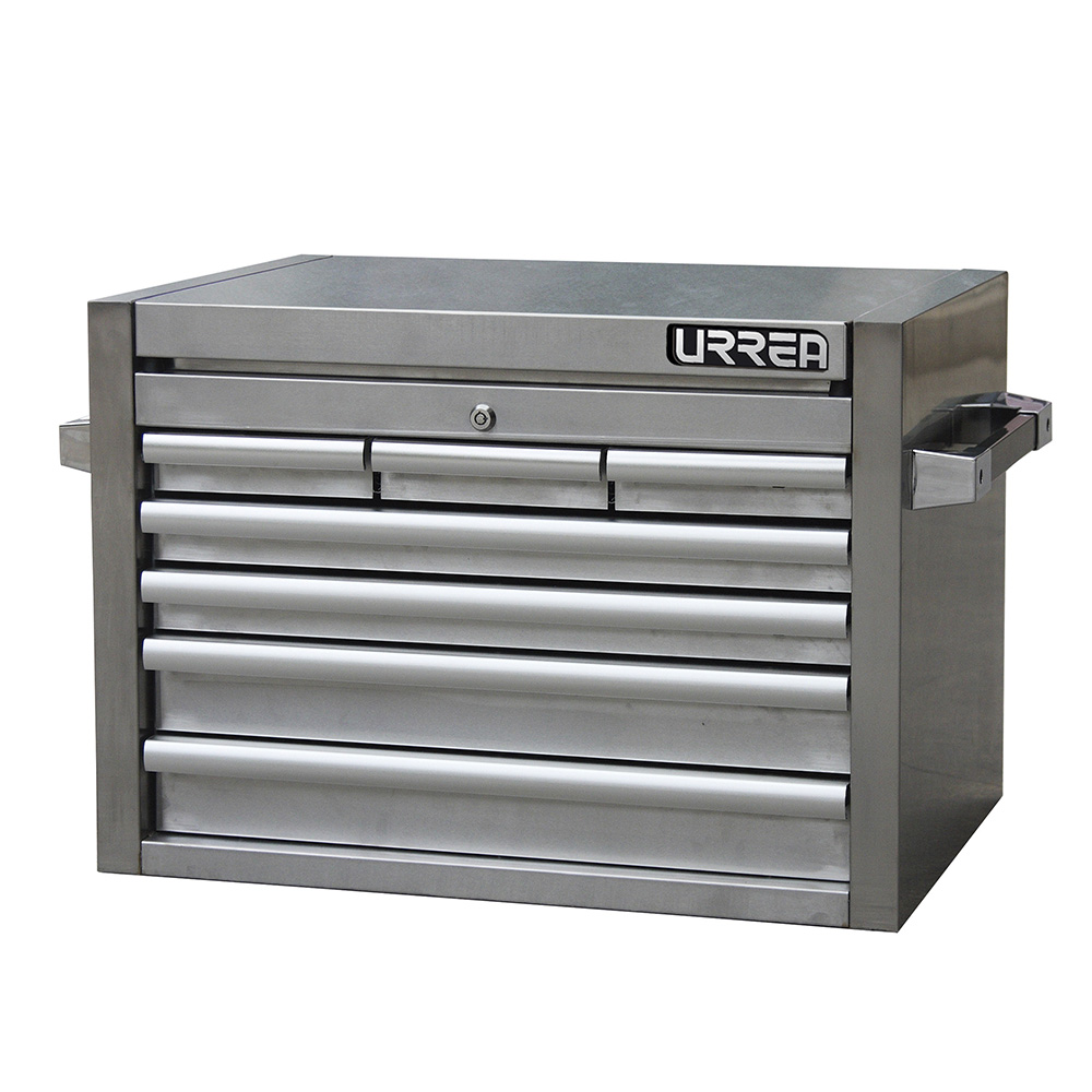 Gabinete acero inoxidable superior 7 gavetas serie H 27"