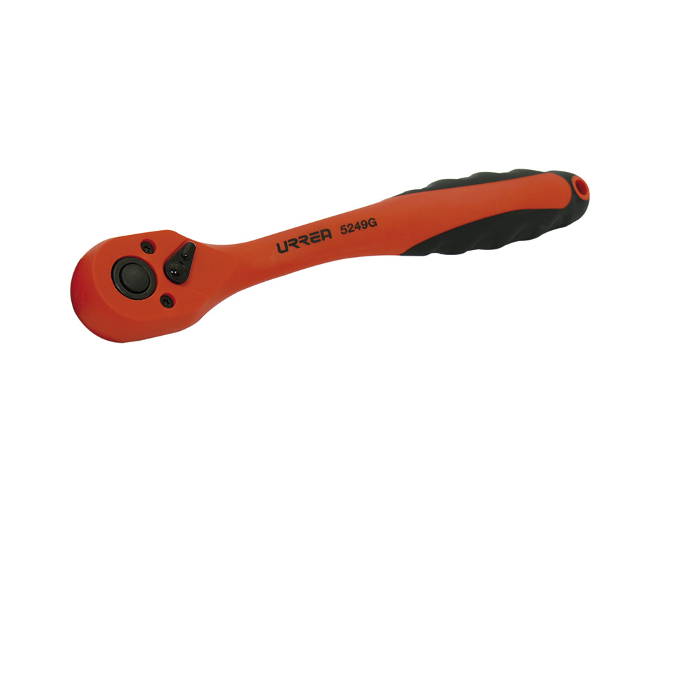 Matraca reversible acodadas, quick release, para dado cuadro de 3/8"