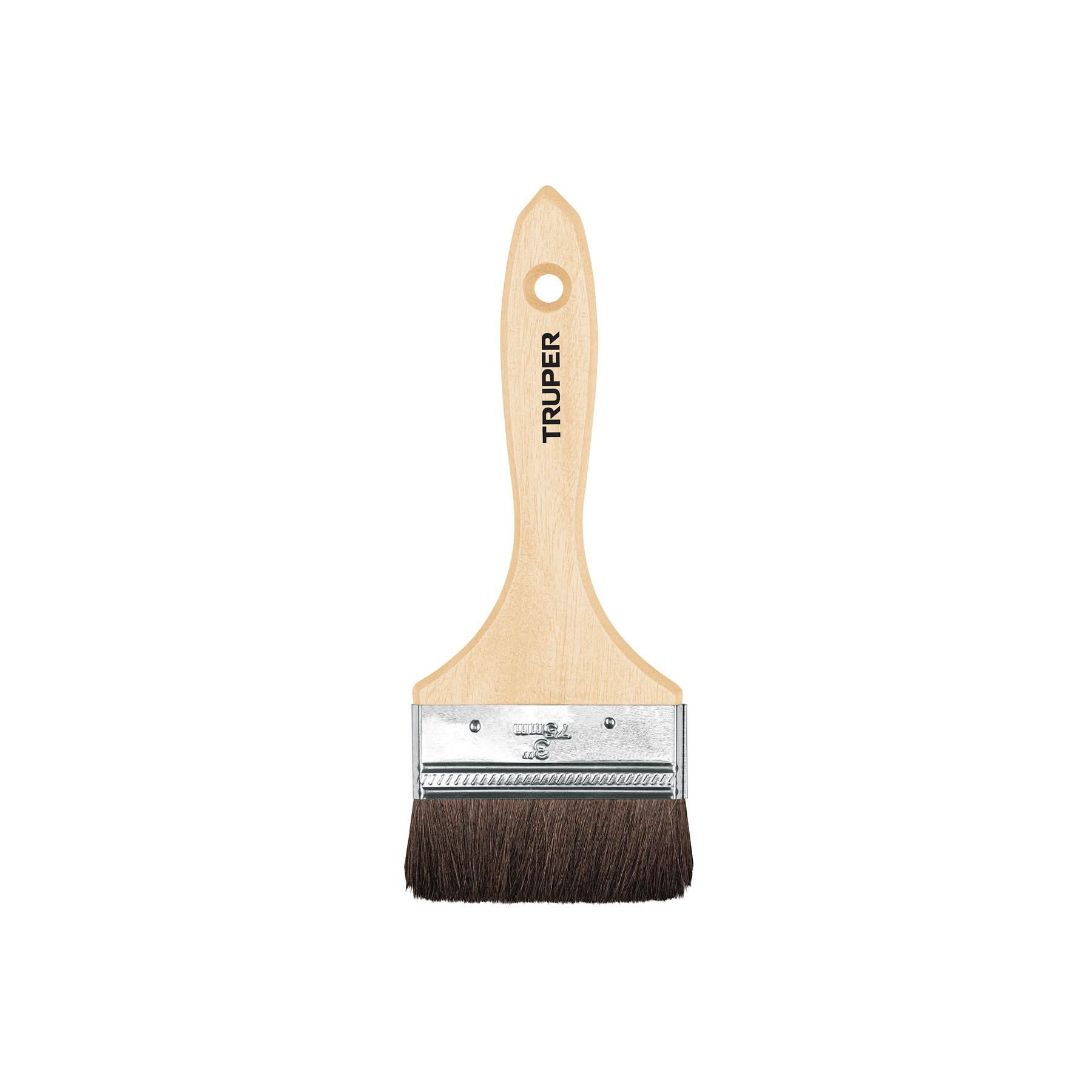 Brocha pelo de camello de 3' con mango de madera, TRUPER