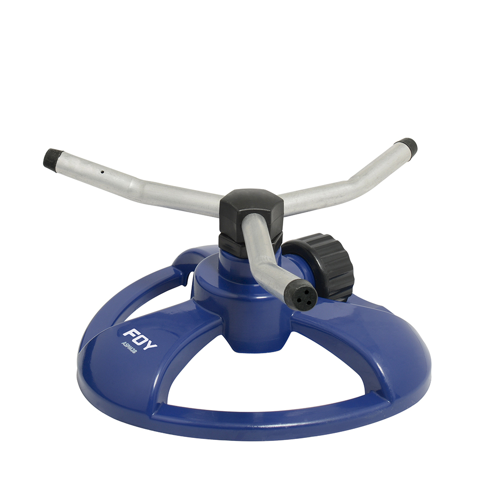 Aspersor estacionario con base metálica de 3 brazos, 3/4" GHT