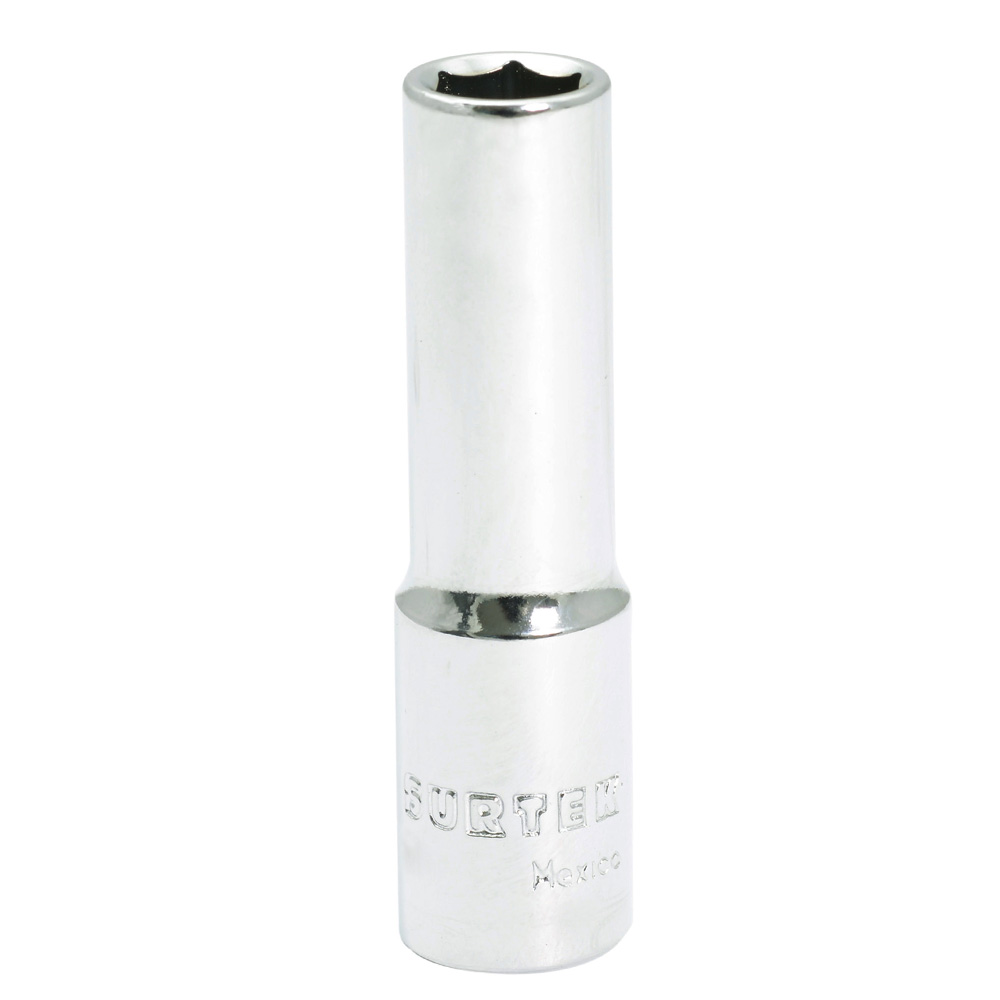 Dado largo cuadro de 3/8", 6 puntas, en pulgadas, 7/16"