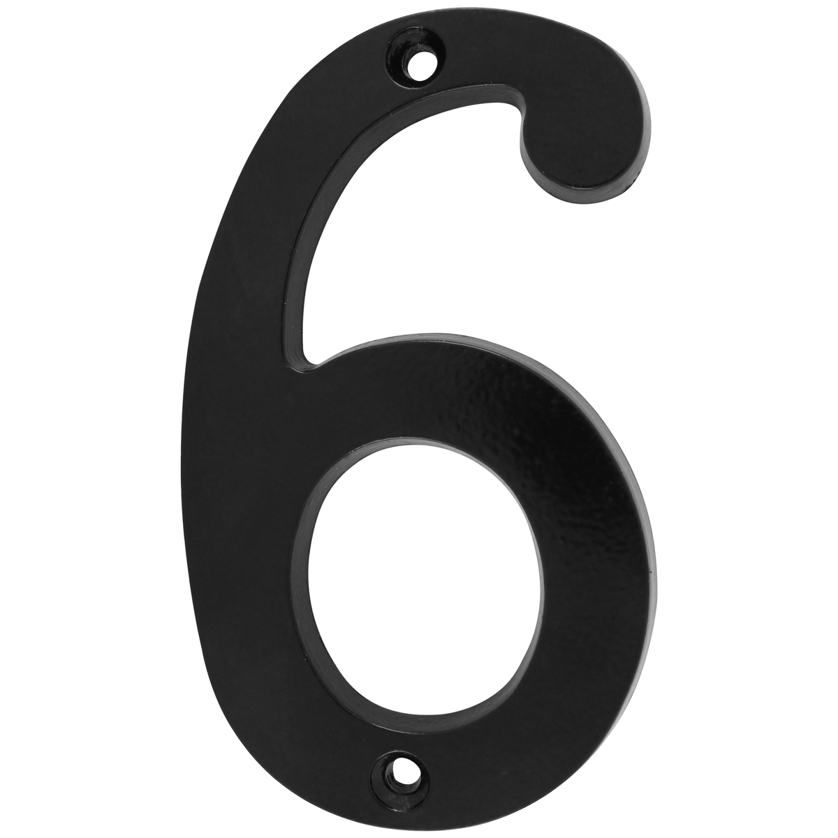 Número 6 slim 4" negro