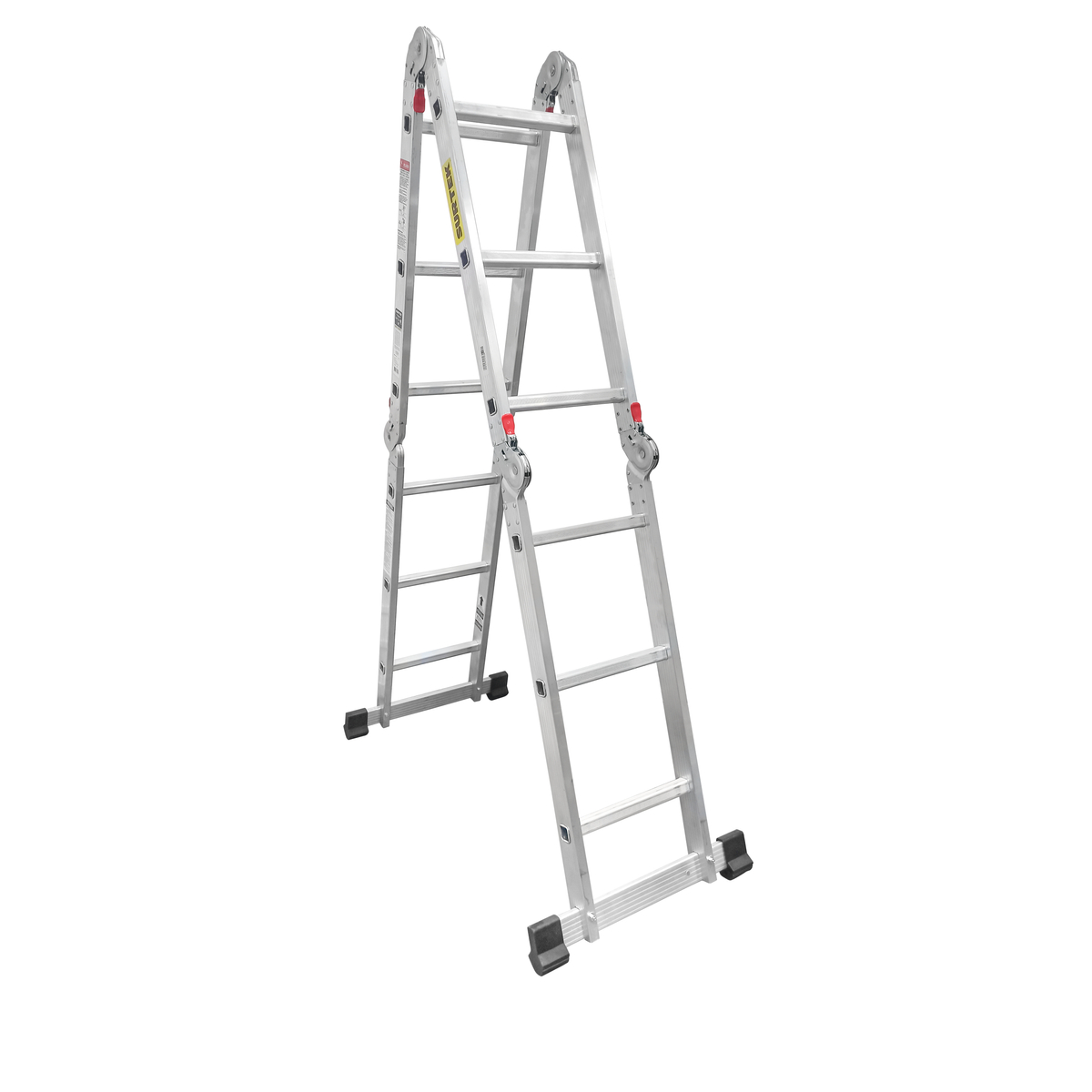 Escalera multiposiciones tipo III de aluminio con 12 peldaños carga 150 kg
