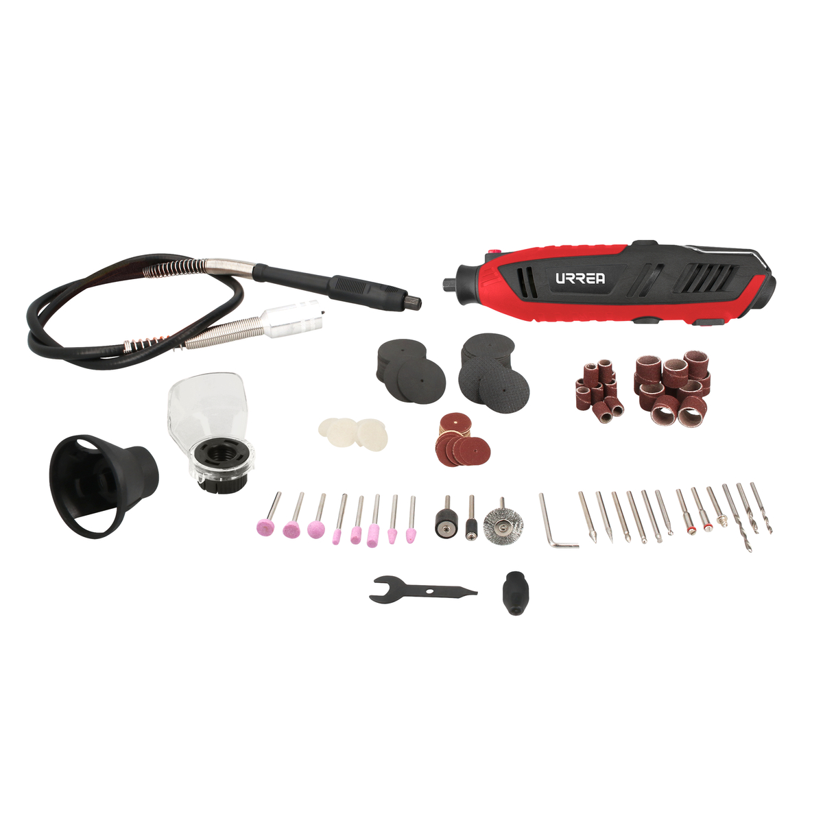 Juego de moto tool eléctrico 1/8" 200 W, 120 V, 175 piezas