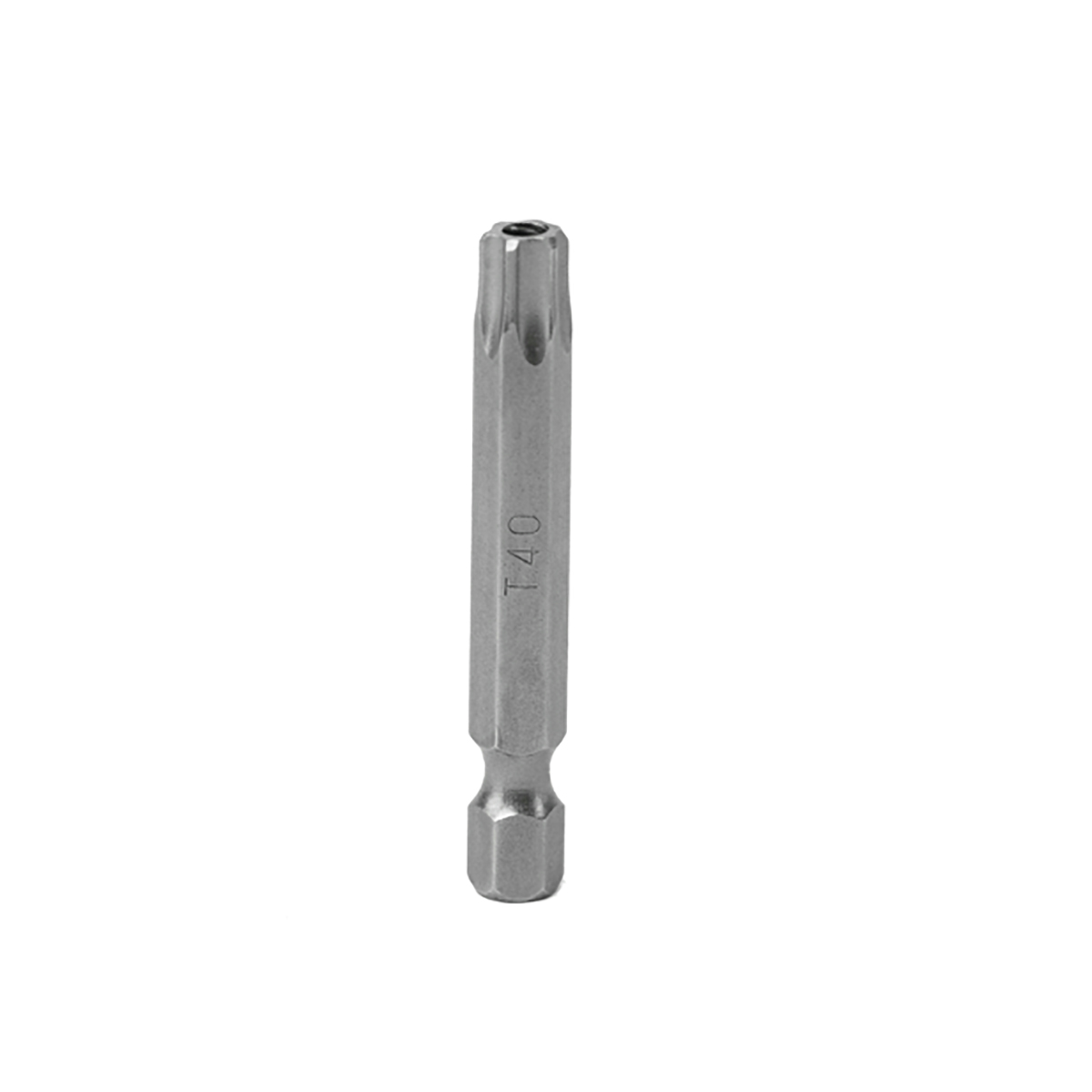 Punta Torx seguridad de poder hexágono de 1/4", T40 x 2" 5 piezas