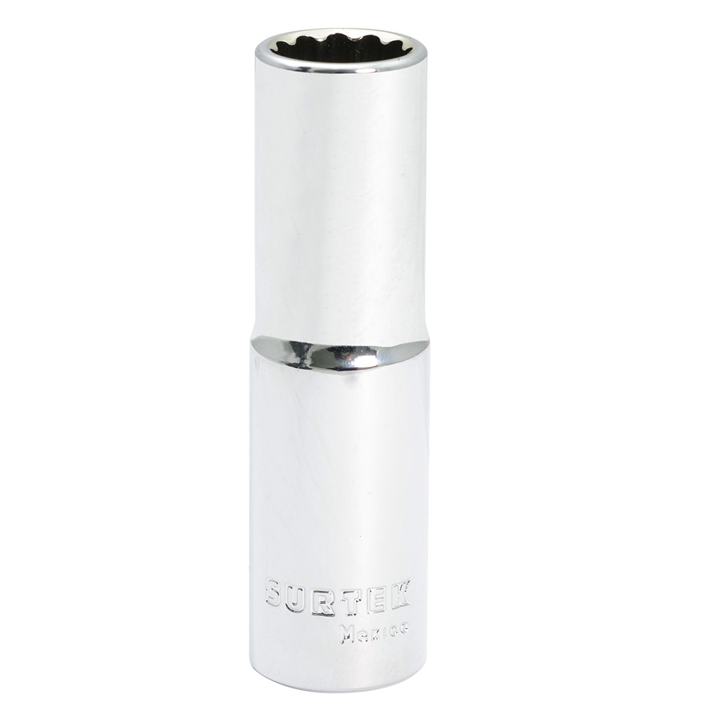 Dado largo cuadro de 1/2", 12 puntas, en pulgadas, 1/2"