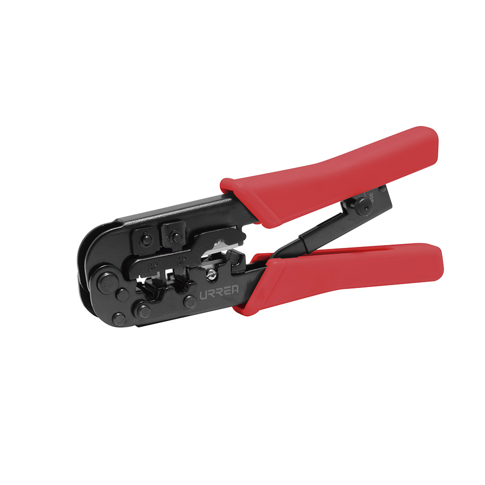 Pinza ponchadora modular para conectores RJ12/11, RJ45 de 7-1/2"