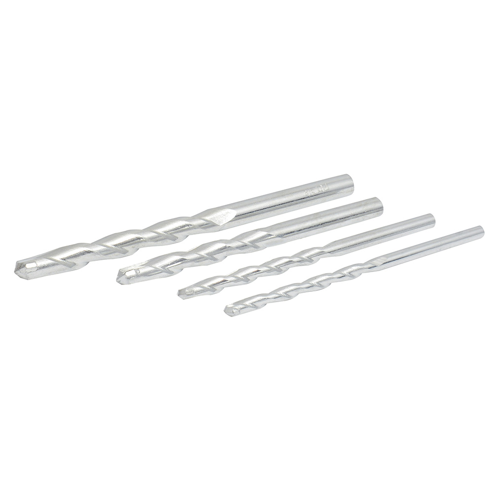 Juego de brocas para concreto con punta de tungsteno, 4 piezas