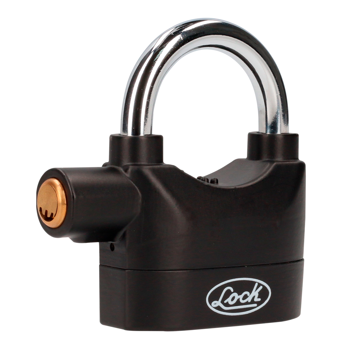 Candado con alarma de doble cerrojo 70 mm, llave de puntos