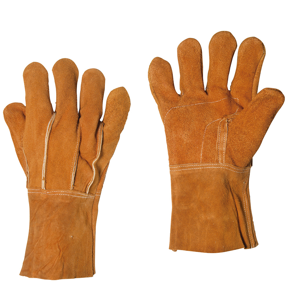 Guantes de carnaza puño largo unitalla