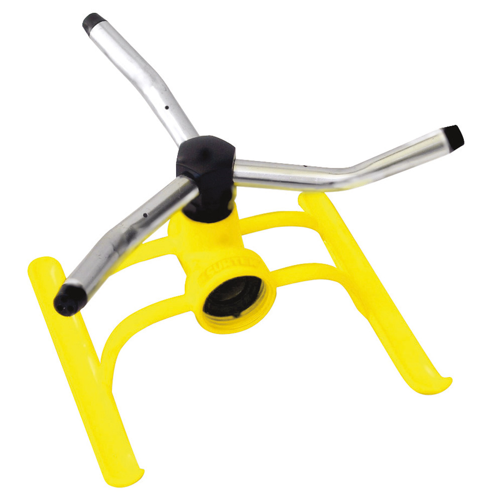 Aspersor estacionario con base metálica de 3 brazos, 3/4" GHT