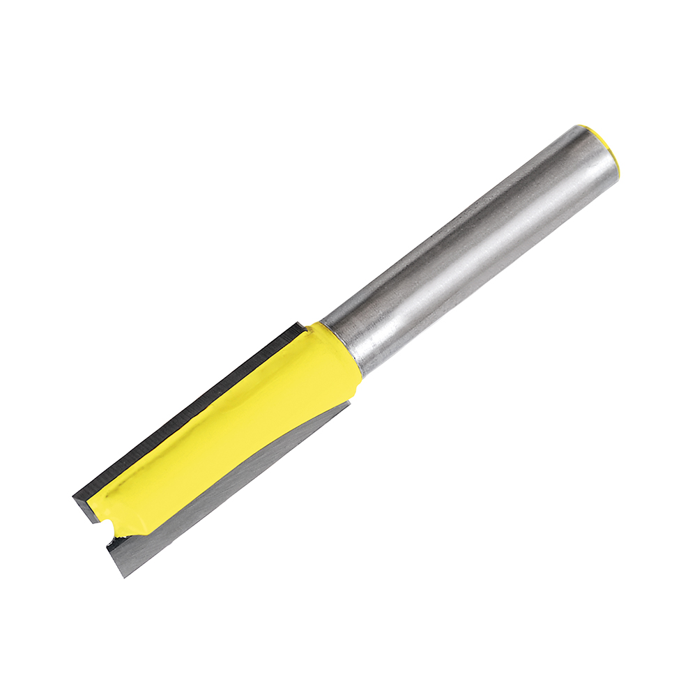 Broca para router de acero recta de 2 filos 1/4" x 3/4" zanco de 1/4"