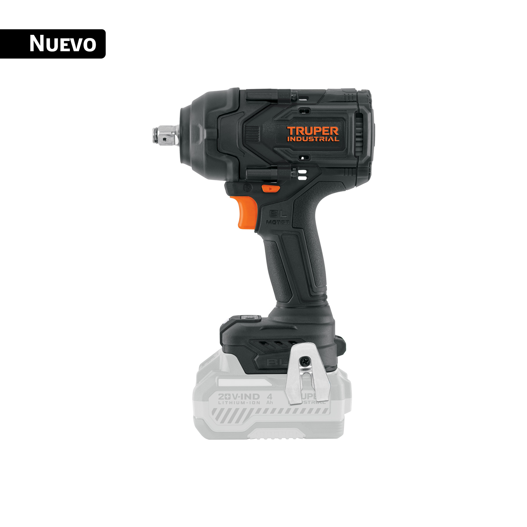 Llave de impacto 1/2', 20V, 850Nm, s/accesorios, INDUSTRIAL