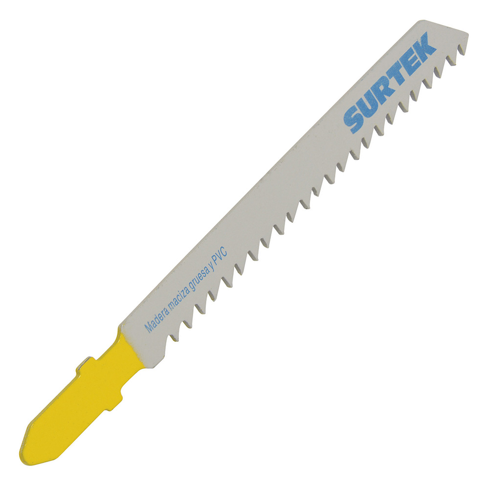 Segueta para sierra caladora zanco tipo T para corte recto, acabado estándar, 100 mm, 8dpp