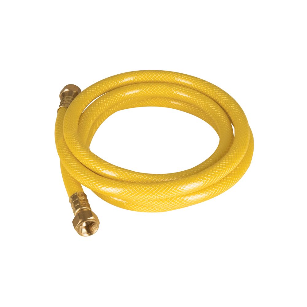 Manguera para gas, PVC amarilla, 3/8' flare, 2 m, FOSET