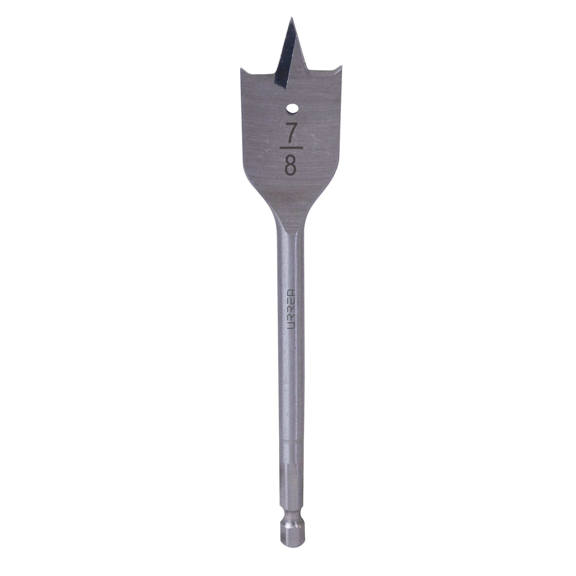 Broca para madera de acero al carbono tipo manita 7/16" zanco de 1/4"