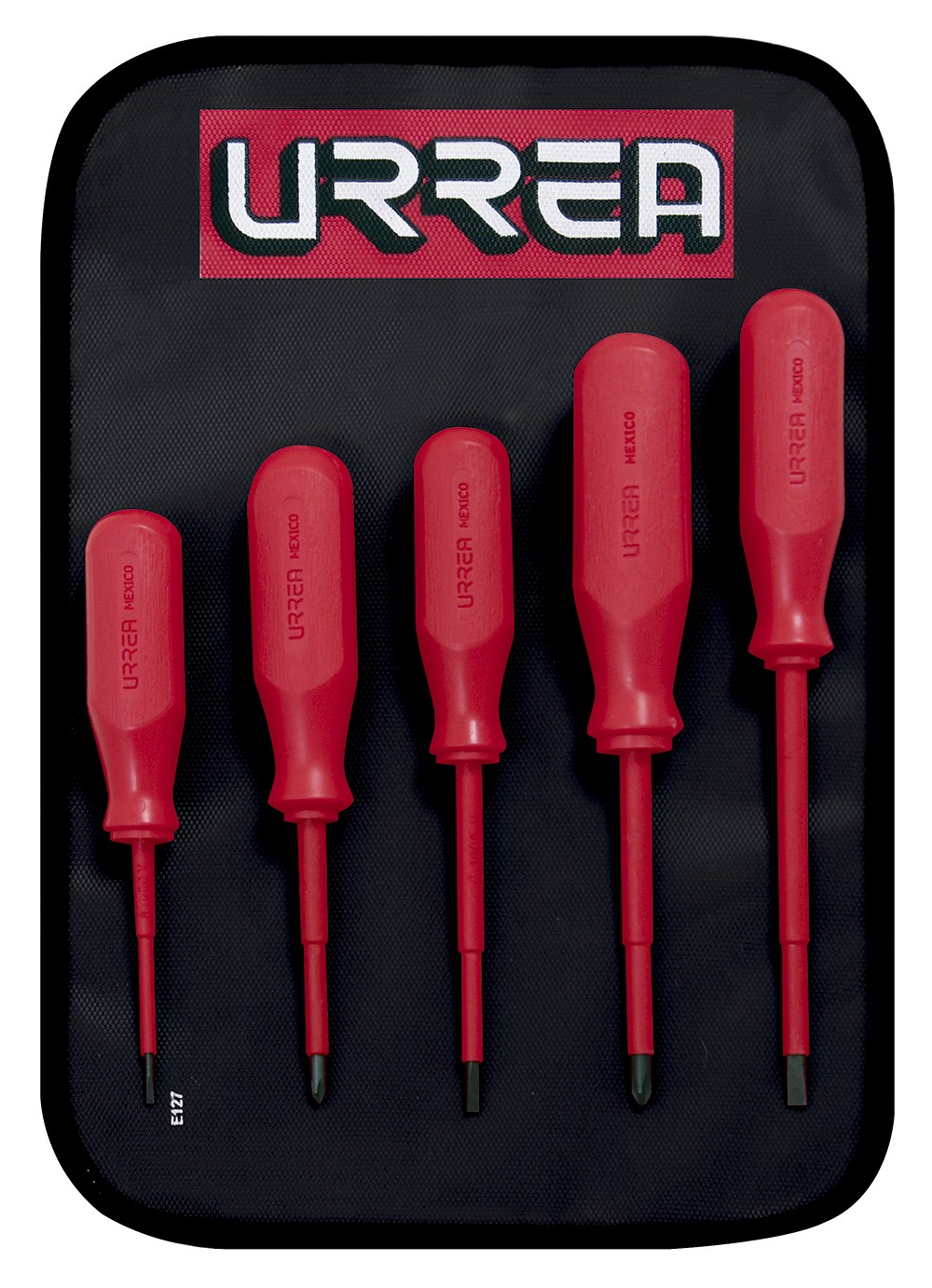 Juego de destornilladores rojos 1000 V, combinados, 5 piezas