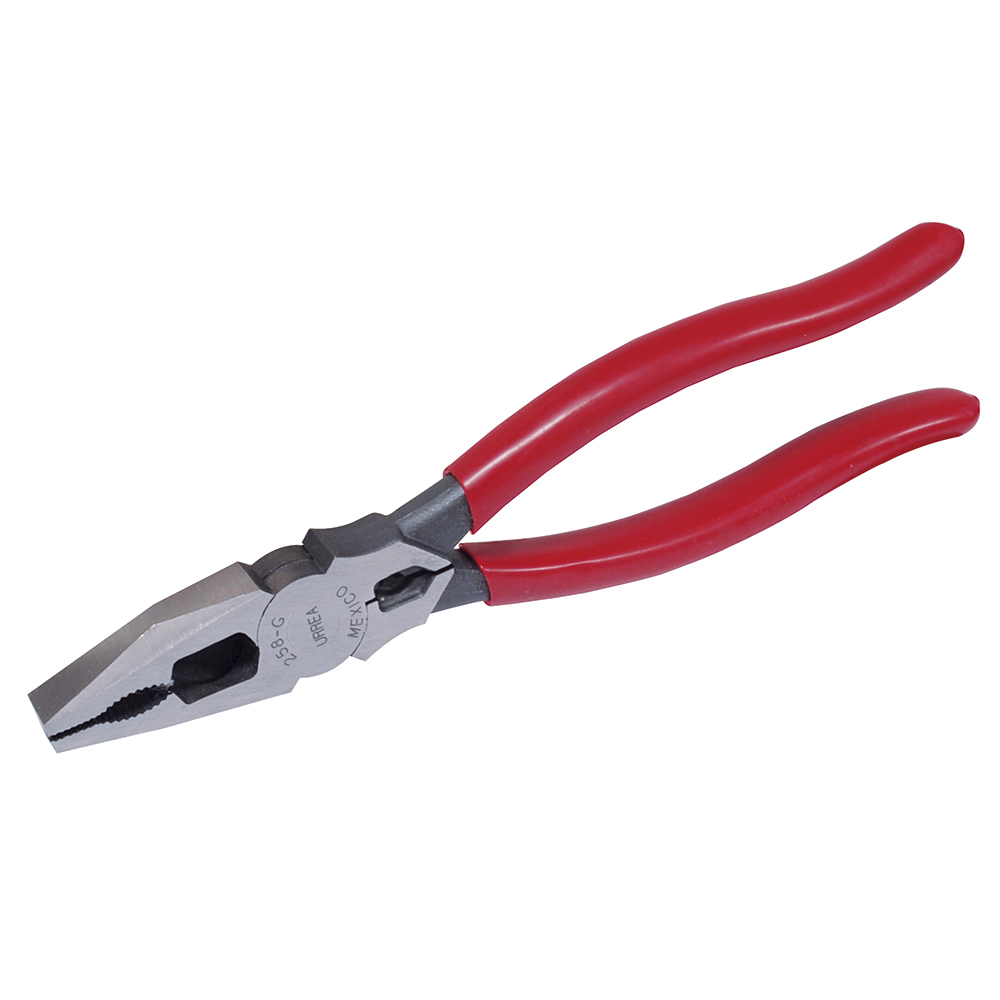 Pinza para electricista con mango rubber grip punta universal corte lateral de 8-17/32"