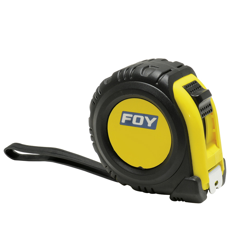 Flexómetro anti-impacto con carcasa rubber grip, 5 m x 19 mm