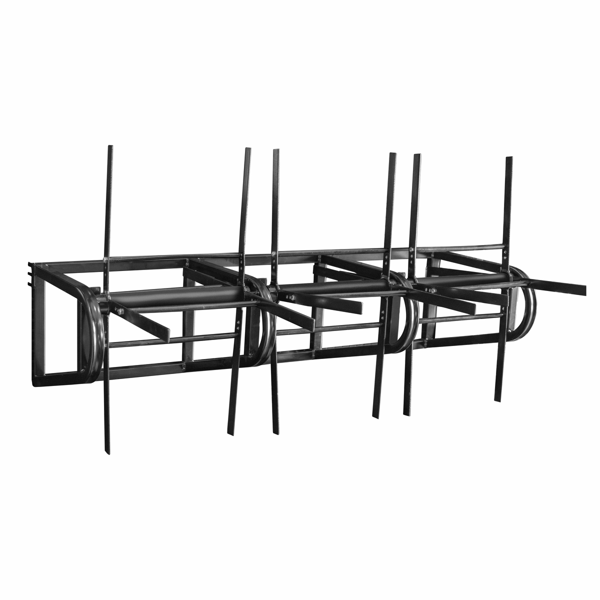 Rack modular para cuerdas con 2 divisiones, 120 cm x 50 cm x 52 cm