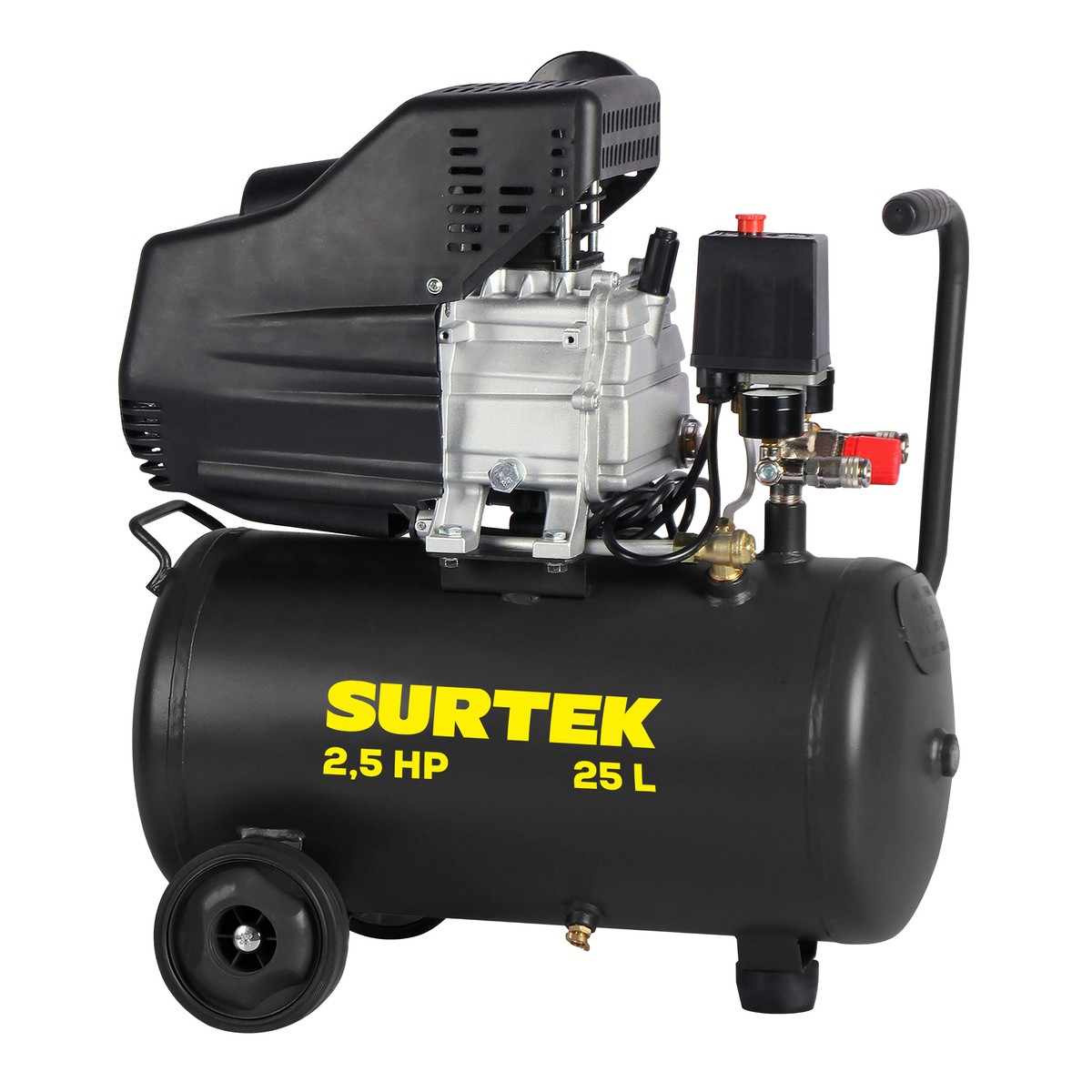 Compresor de aire eléctrico lubricado 25 Lt 2.5 HP, 120 V
