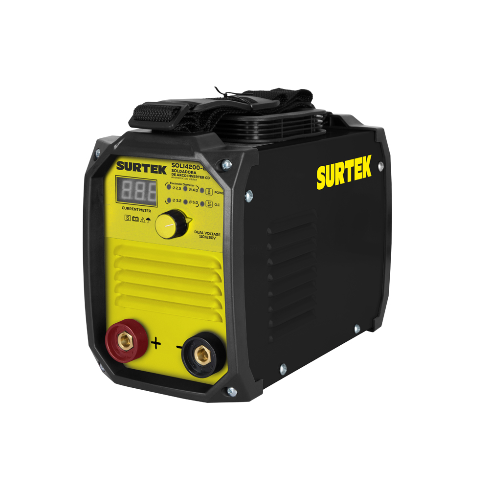 Soldadora inverter para electrodos de 1 fase bi voltaje 110 - 220 V, 200 A