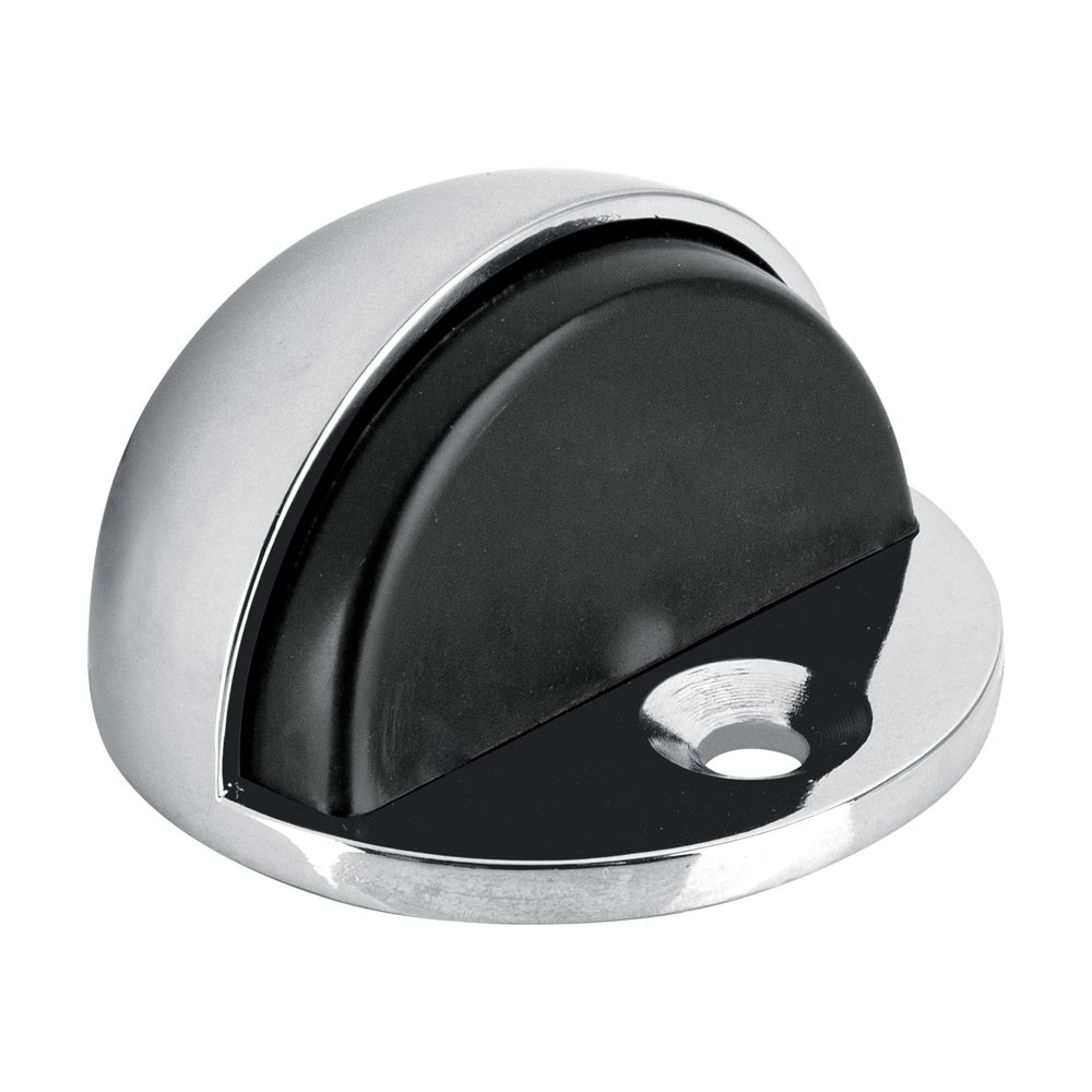 Tope tipo media luna para puerta, cromo, HERMEX