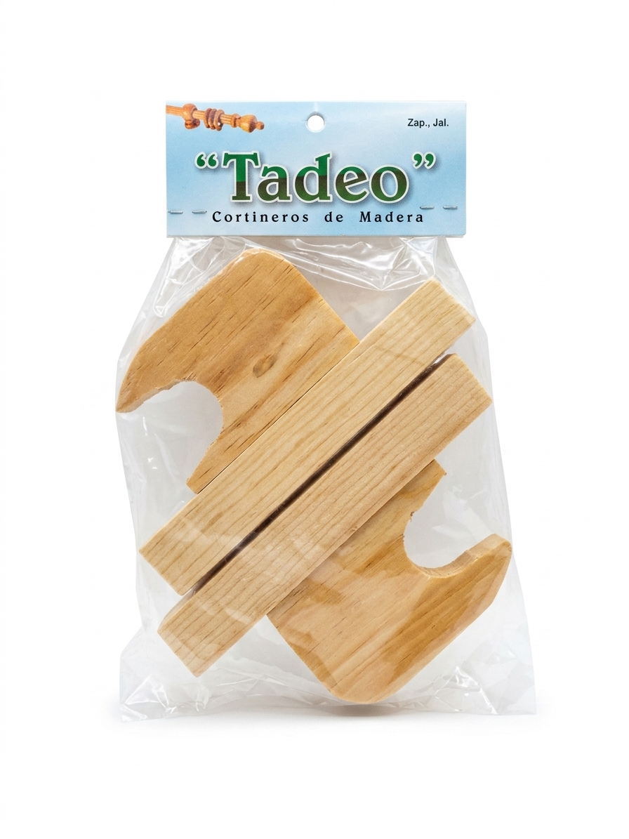 Cortinero de madera "Curva", #21