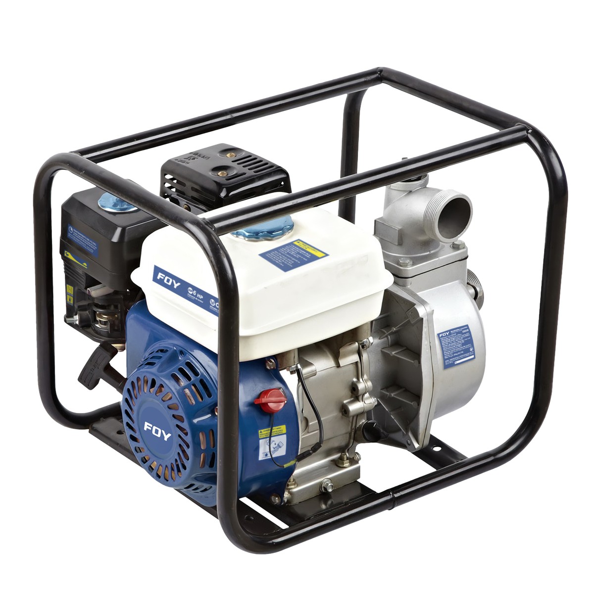 Motobomba a gasolina con diámetro de succión y descarga de 2 x 2", 6 HP