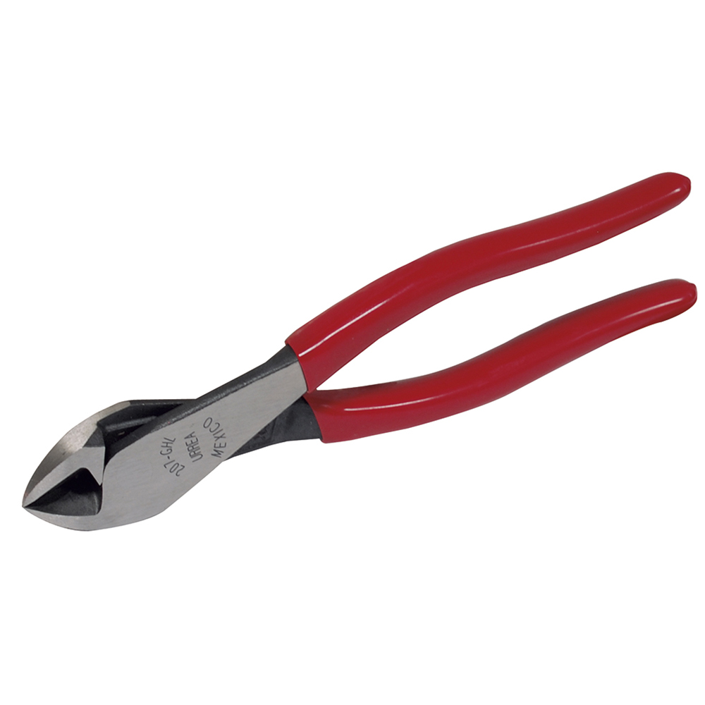 Pinza para electricista con mango rubber grip alta palanca punta angular de 7-15/16"