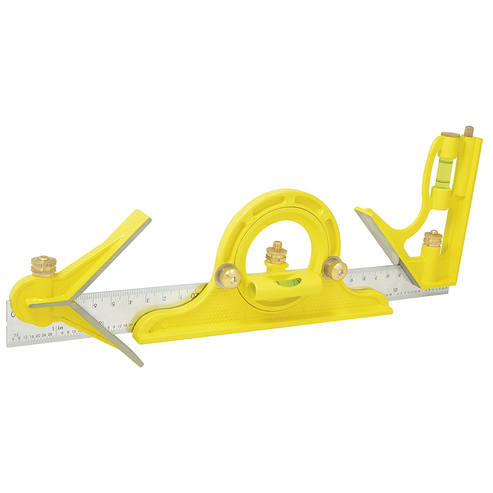 Escuadra de combinaciones con cabezas maquinadas 12"