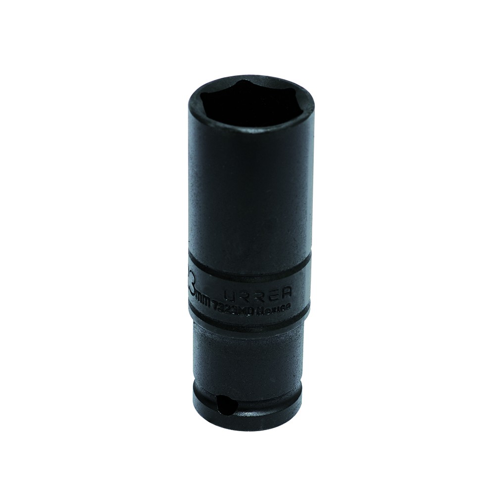 Dado de impacto pared delgada cuadro de 1/2", 6 puntas, métrico, 23 mm
