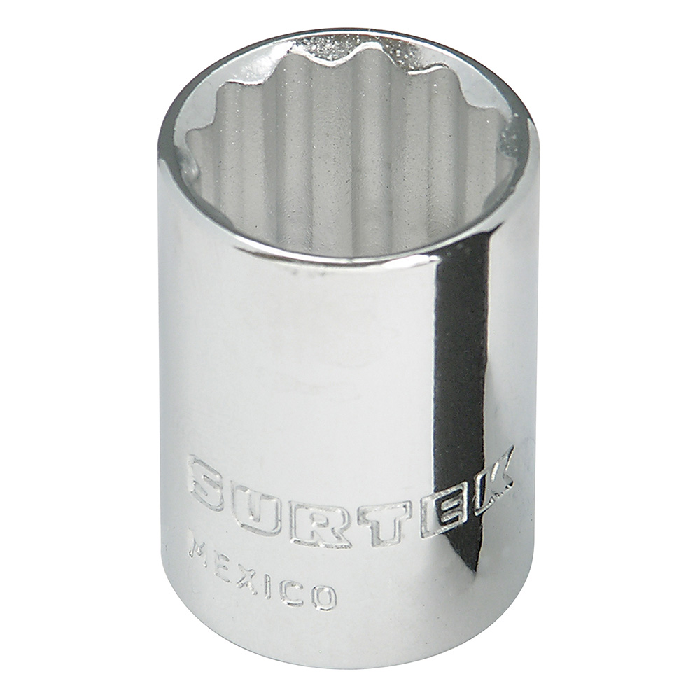 Dado cuadro de 3/8", 12 puntas, en pulgadas, 3/4"