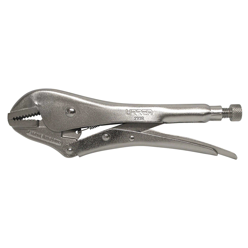 Pinza de presión cromada quijada recta de 10"