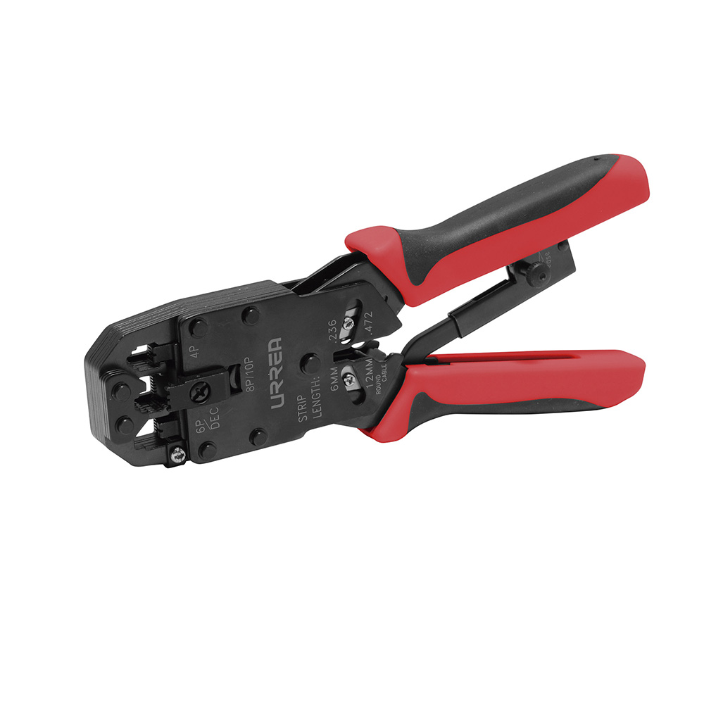 Pinza ponchadora modular para conectores RJ22, RJ12/11, RJ45 de 8-19/64"