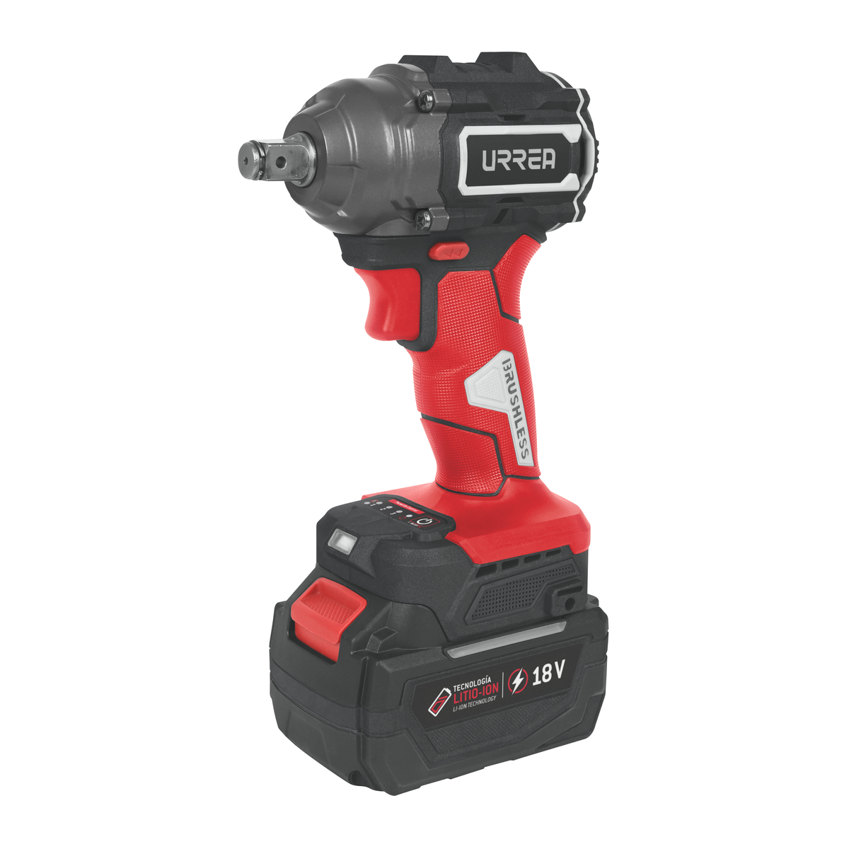Pistola de impacto 1/2" a batería Litio-ion 18 V, 450 Nm