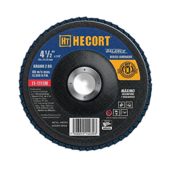 DISCO LAMINADO HECORT #80, 4 1/2"