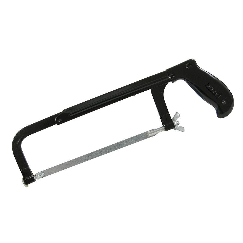 Arco de segueta ajustable con mango de plástico 8", 10", 12" y 19"