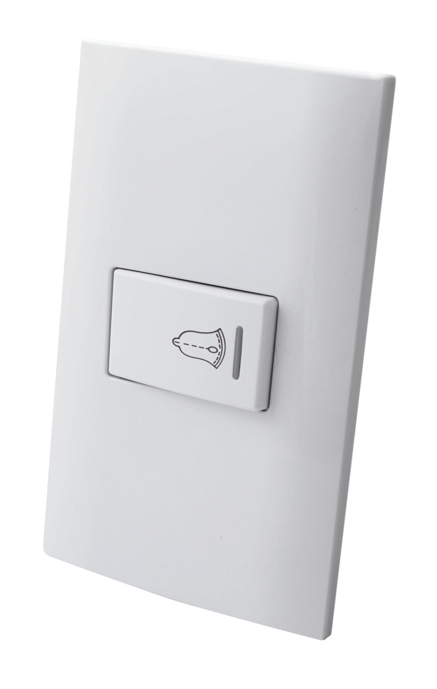 Boton timbre de tecla con placa plastica - Champagne - Linea ALTIMUS
