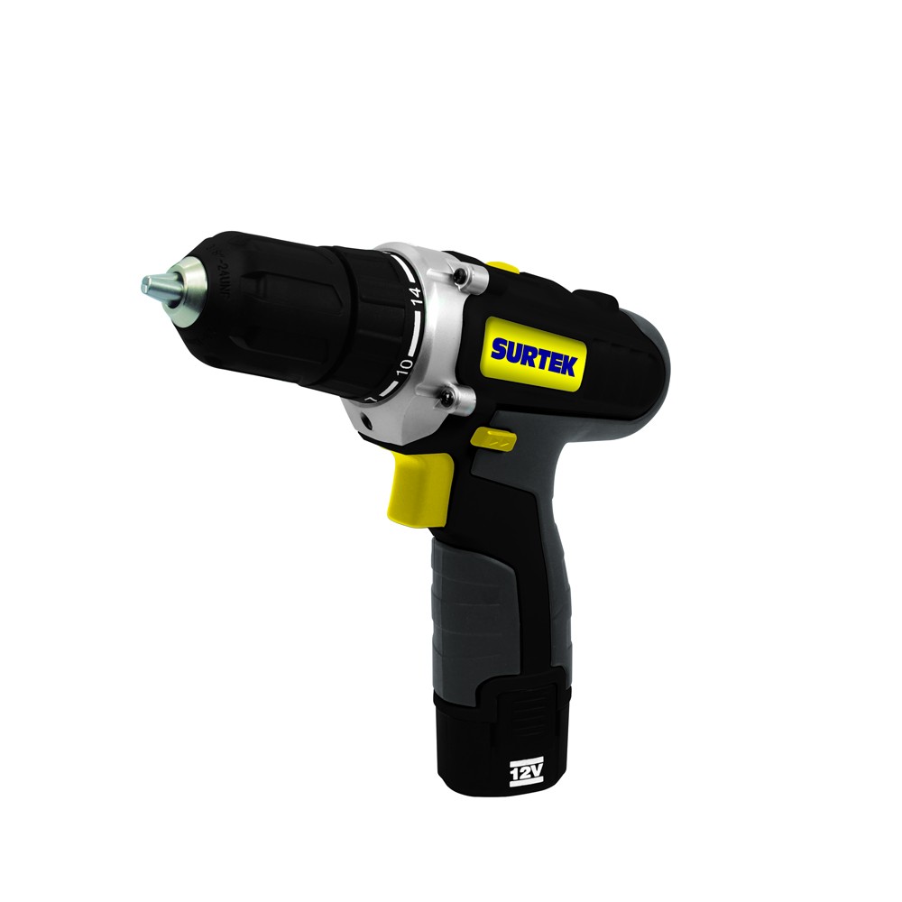 Taladro/atornillador 3/8" a batería de Li-ion 12 V, 26 Nm