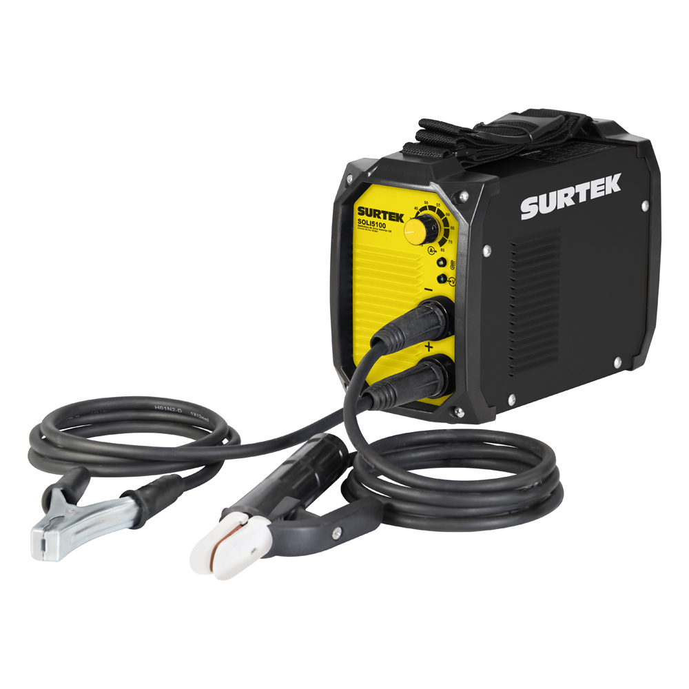 Soldadora inverter para electrodos de 1 fase 110 V conexión a tierra, 100 A