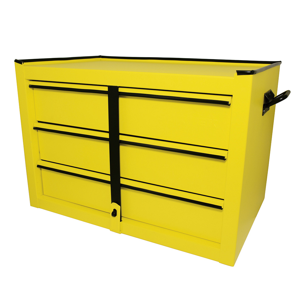 Gabinete superior color amarillo 3 gavetas 21"