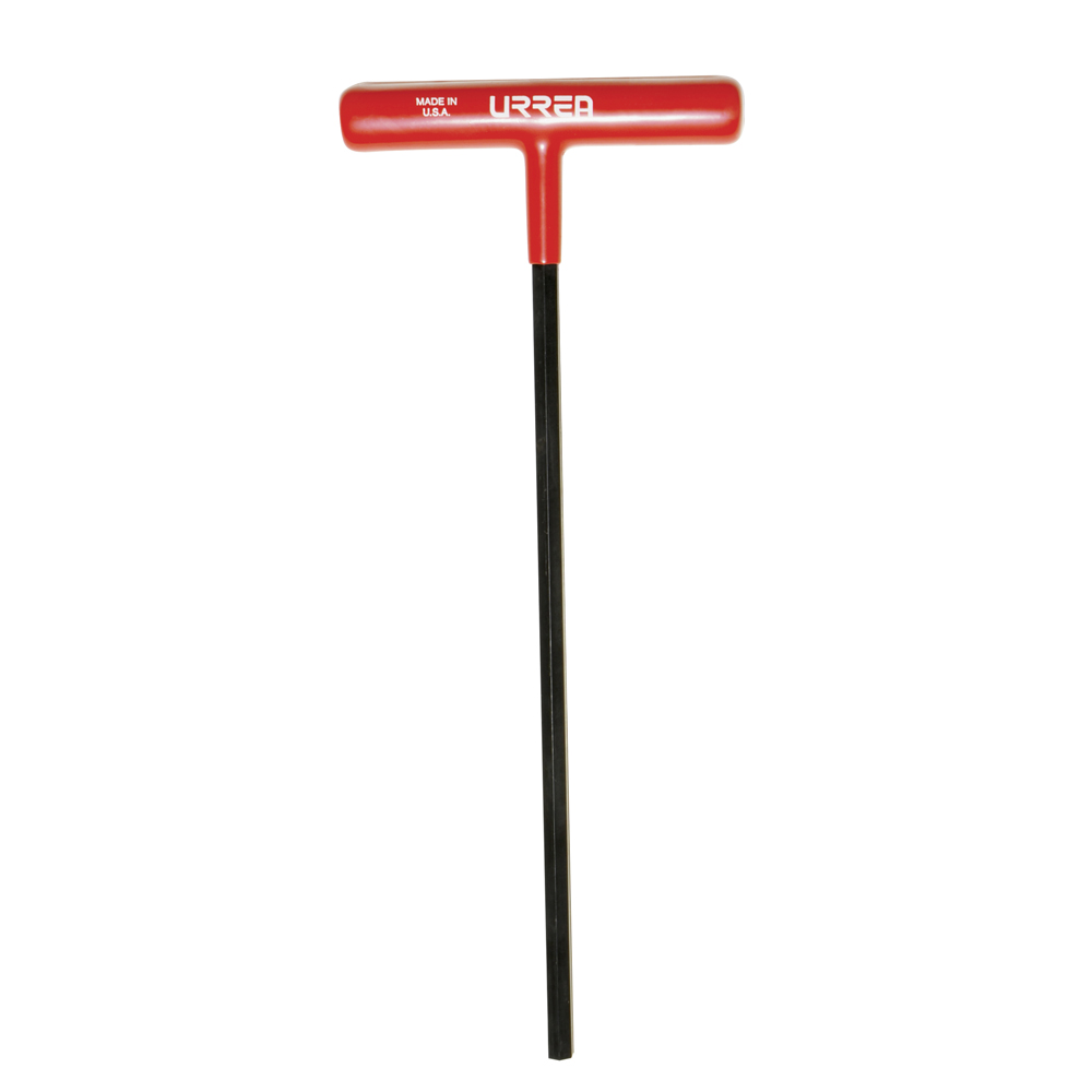 Llave hexagonal larga tipo "T" ergonómica en pulgadas, 3/16"